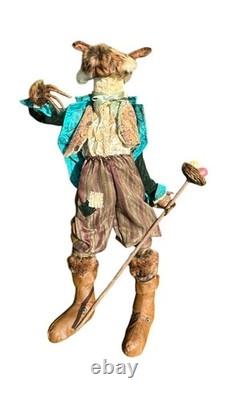 Bethany Lowe 32 English Hare Bunny Rabbit One Of A Kind Folk Art Free Shipping