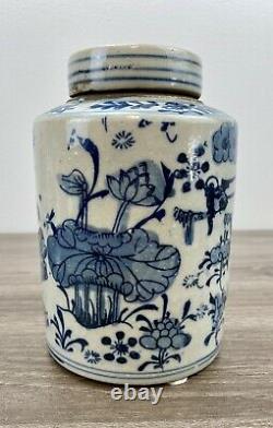 Blue And White Porcelain Handpainted Ginger Jar By Oriental Danny One Of A Kind