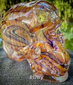 Bob Snodgrass Wig Wag Full Size Functional Skull. One of a Kind