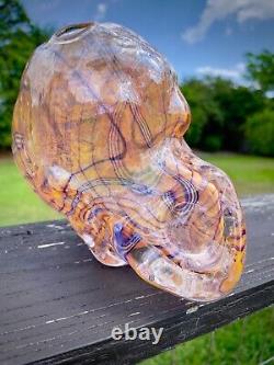 Bob Snodgrass Wig Wag Full Size Functional Skull. One of a Kind