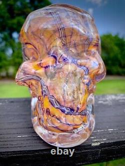 Bob Snodgrass Wig Wag Full Size Functional Skull. One of a Kind