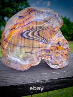 Bob Snodgrass Wig Wag Full Size Functional Skull. One of a Kind