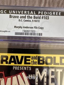 Brave and The Bold 103Cgc 9.4 Murphy Anderson Pedigree Very Rare One of A Kind 1