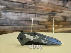 Brous Blades! BATMAN CUSTOM LASER ENGRAVED! Flipper ONE OF A KIND! Knife NIB