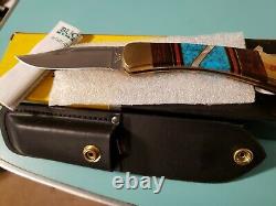 Buck 110 One of a Kind Custom Handle and File work NEW! 2007