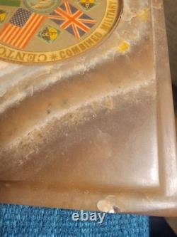 CENTO US/UK/Turkey/Iran one of a kind Cold War Era Pakistani MARBLE Paperweight