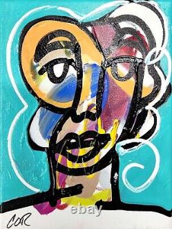 CORBELLIC Abstract Expressionism 10x8 Captain Collectible Contemporary Portrait