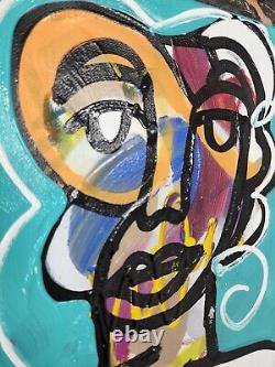 CORBELLIC Abstract Expressionism 10x8 Captain Collectible Contemporary Portrait