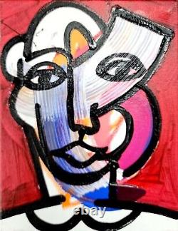 CORBELLIC Abstract Expressionism 10x8 Pilot Collectible Contemporary Portrait