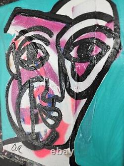 CORBELLIC Abstract Expressionism 10x8 Western Collectible Contemporary Portrait