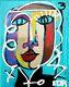Corbellic Expressionism 10x8 Hank Colorful Cubism Portrait Fine Art Collectible