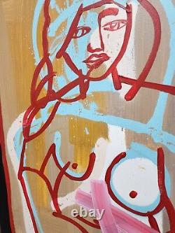 CORBELLIC IMPRESSION 24x18 Red Lining Brand New Expressionism Wall Collectible
