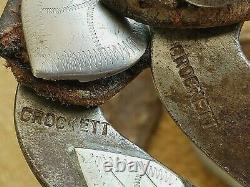 CROCKETT Custom made One of a Kind-1930's-Goosehead SPURS & STRAPS withHistory