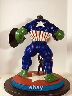 CUSTOM STATUE HULK as CAPTAIN AMERICA ONE OF A KIND MYSTERY SCULPTOR