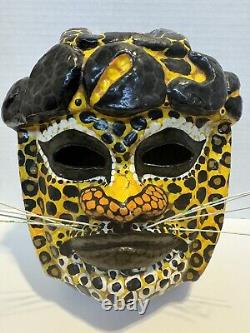 Cabeza Monumental Olmeca Del Golfo Mexico JAGUAR única ONE OF A KIND MASK