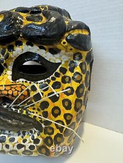 Cabeza Monumental Olmeca Del Golfo Mexico JAGUAR única ONE OF A KIND MASK