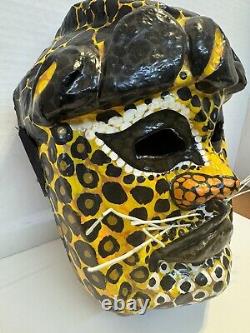 Cabeza Monumental Olmeca Del Golfo Mexico JAGUAR única ONE OF A KIND MASK