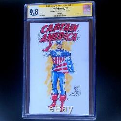 Captain America 700 CGC SS 9.8 ONE OF A KIND Sketch! 2018 Avengers Endgame