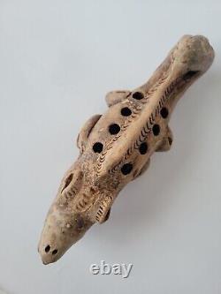 Captivating Alligator Incense Vessel Handcrafted, One of a Kind