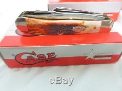 Case XX 5 Blade Trapper w Boxes Very Nice One of a Kind 7 Knife Lot