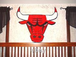 Chicago Bulls License Plate Logo Sign! One Of A Kind Piece For A Bulls Fan