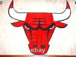 Chicago Bulls License Plate Logo Sign! One Of A Kind Piece For A Bulls Fan