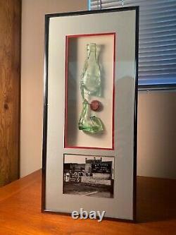 Coca Cola One-Of-A-Kind Actual Glass Bottle Broken Art St. Pete FL Photo Framed