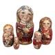 Collectable Russian Hand Painted Nesting Dolls One Of A Kind