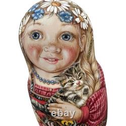 Collectable Russian Hand painted Nesting Dolls One of a Kind