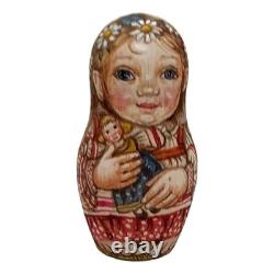Collectable Russian Hand painted Nesting Dolls One of a Kind