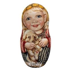 Collectable Russian Hand painted Nesting Dolls One of a Kind