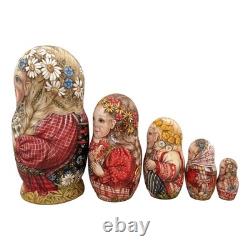 Collectable Russian Hand painted Nesting Dolls One of a Kind