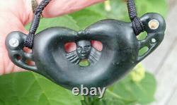 Collectible One Of Kind Van Riel Nz Pounamu Arahura Jade Maori Sacred Pekapeka