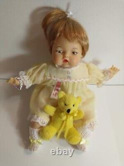Collectible Tiny Thumbelina & Accessories. Turn Knob Works! Ooak Brown Eyes