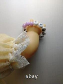 Collectible Tiny Thumbelina & Accessories. Turn Knob Works! Ooak Brown Eyes