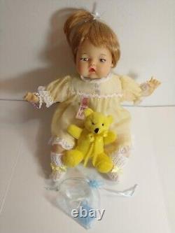 Collectible Tiny Thumbelina & Accessories. Turn Knob Works! Ooak Brown Eyes