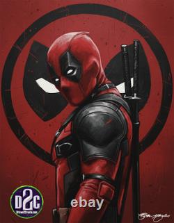 Comic Art One of a Kind Acrylic Painting/ DeadPool