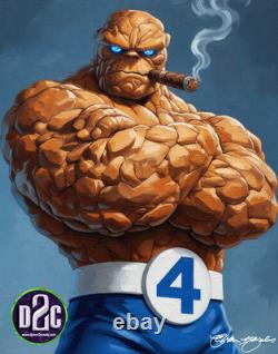 Comic Art One of a Kind Acrylic Painting of The Thing