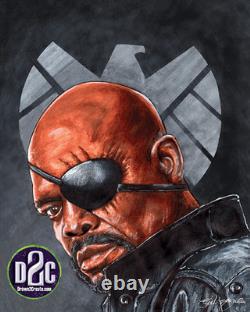 Comic Art One of a Kind Illustration /Nick Fury