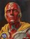 Comic Art One Of A Kind Painting /the Vision