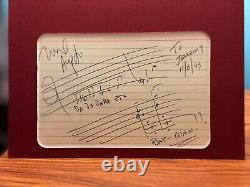 Composer NEAL HEFTI Handwritten Signed AMQS Theme for BATMAN One of a Kind