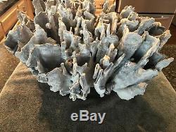 Coral Blue / Gray Exquisite One Of A Kind Entrance/aquarium Large Show Piece