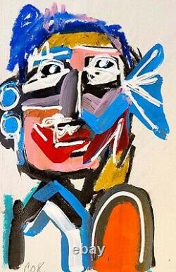 Corbellic Abstract Expressionist 10x7 Sweet Kiss Collectible Contemporary Art