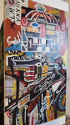 Corbellic Contemporary 10x20 War Soldier Expressionism Canvas Collectible Art