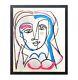 Corbellic Cubism Art 14x17 Chalk Lady Gallery Original Paper Collectible Acrylic