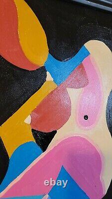 Corbellic Modernism 12x16 Still Life Pose Abstract Portrait Collectible Woman Nr