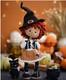 Crochet Witch Doll With Hat Handmade Halloween Doll, Amigurumi Decoration