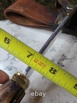 Custom Alaskan Handmade Large Bowie Stag Fighting Hunting Knife One of a Kind
