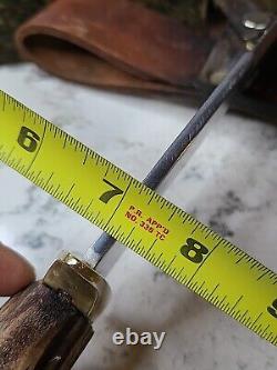 Custom Alaskan Handmade Large Bowie Stag Fighting Hunting Knife One of a Kind