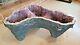 Custom Amethyst Glass Table Geode One Of A Kind- Collector Gem Geology Rare